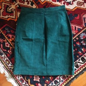 Genuine leather skirt